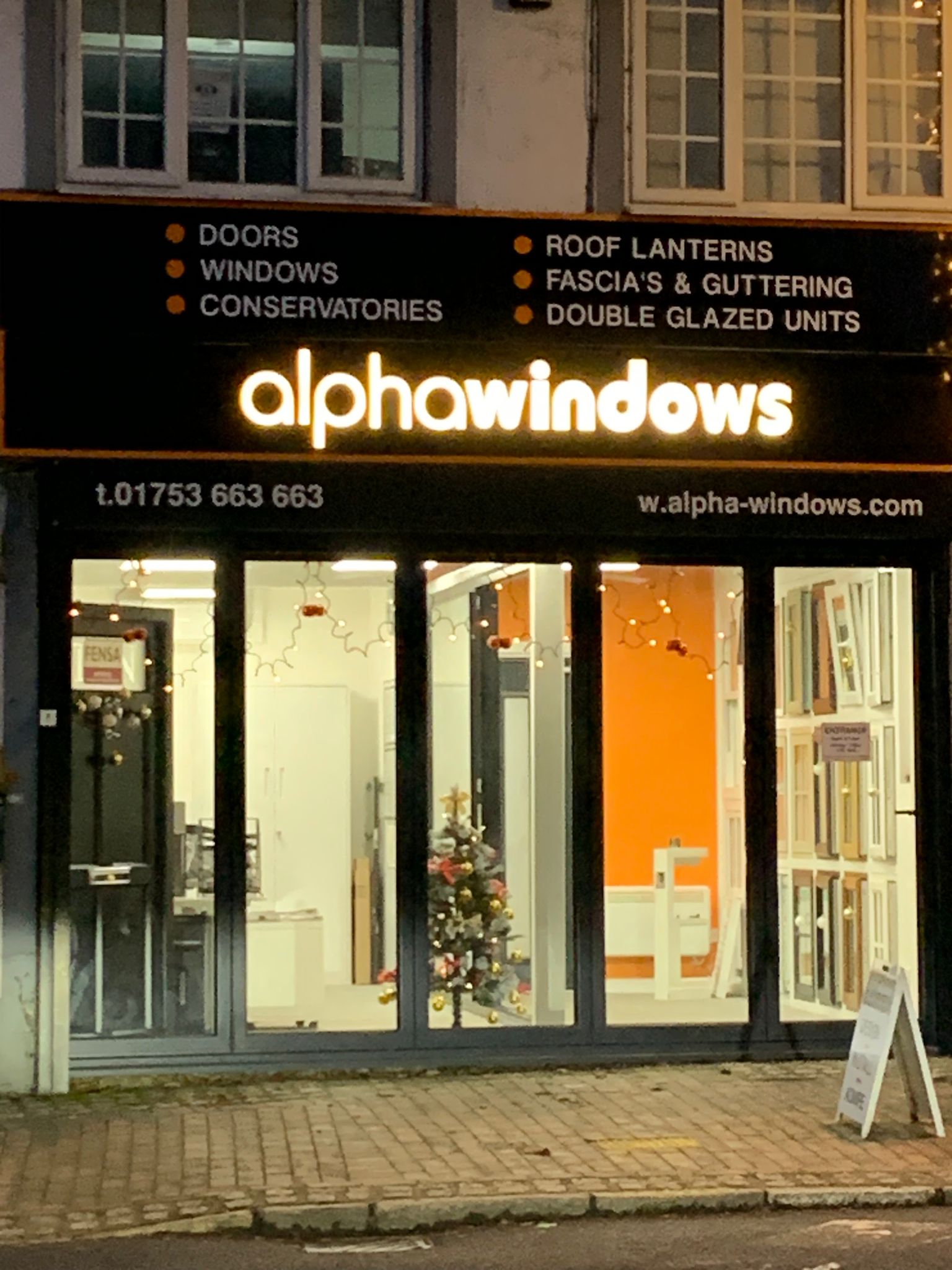 Alpha Windows Christmas Display