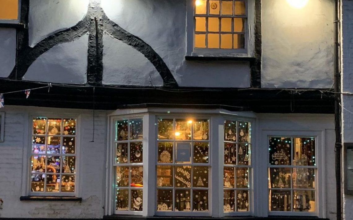 The Swan Christmas display