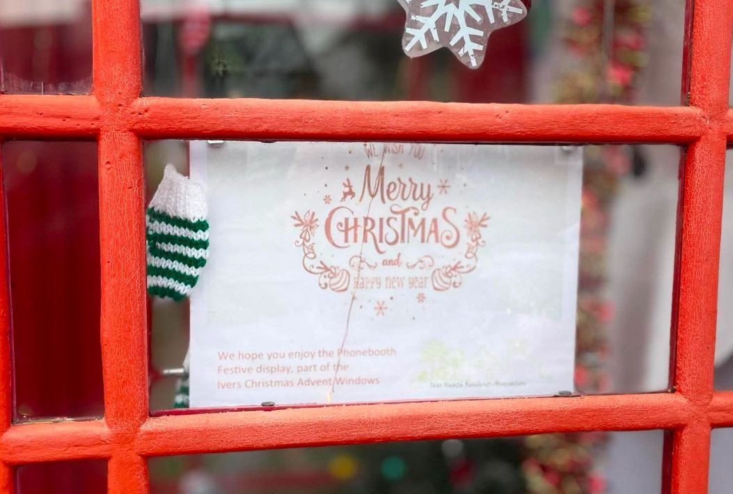 IHRA Phone Box window display